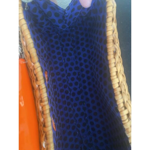 Rebecca Minkoff Neon Orange Straw Purse - Picture 13 of 14